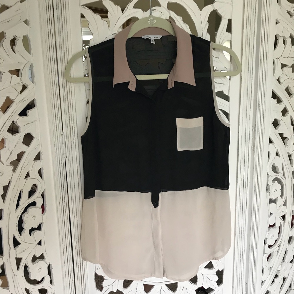 Color block Blouse ★